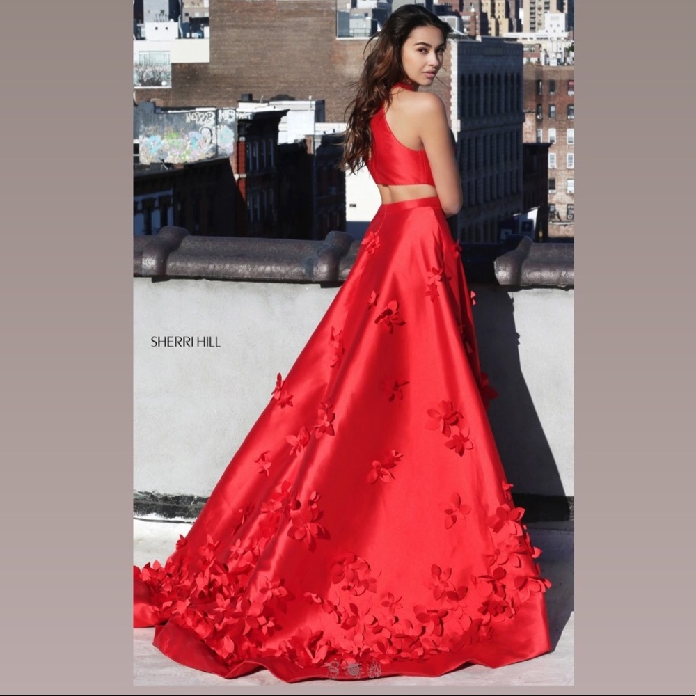 Sherri Hill Red 51116 Prom Dress